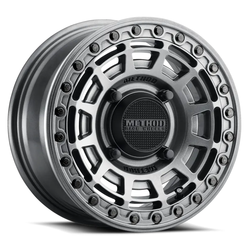 Method MR415 Beadlock 15x10 6+4/25mm Offset 4x156 132 CB Graphite Wheel - Gloss Graphite Ring Method Wheels