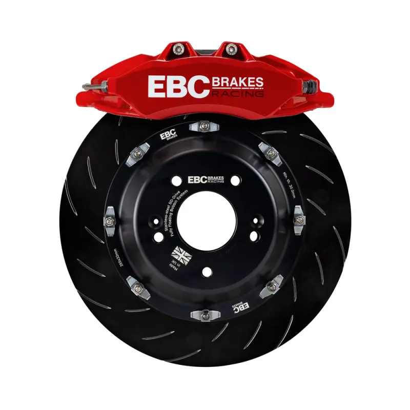 EBC Racing 07-13 BMW M3 E90/E92/E82 Red Apollo-6 Calipers 380mm Rotors Front Big Brake Kit