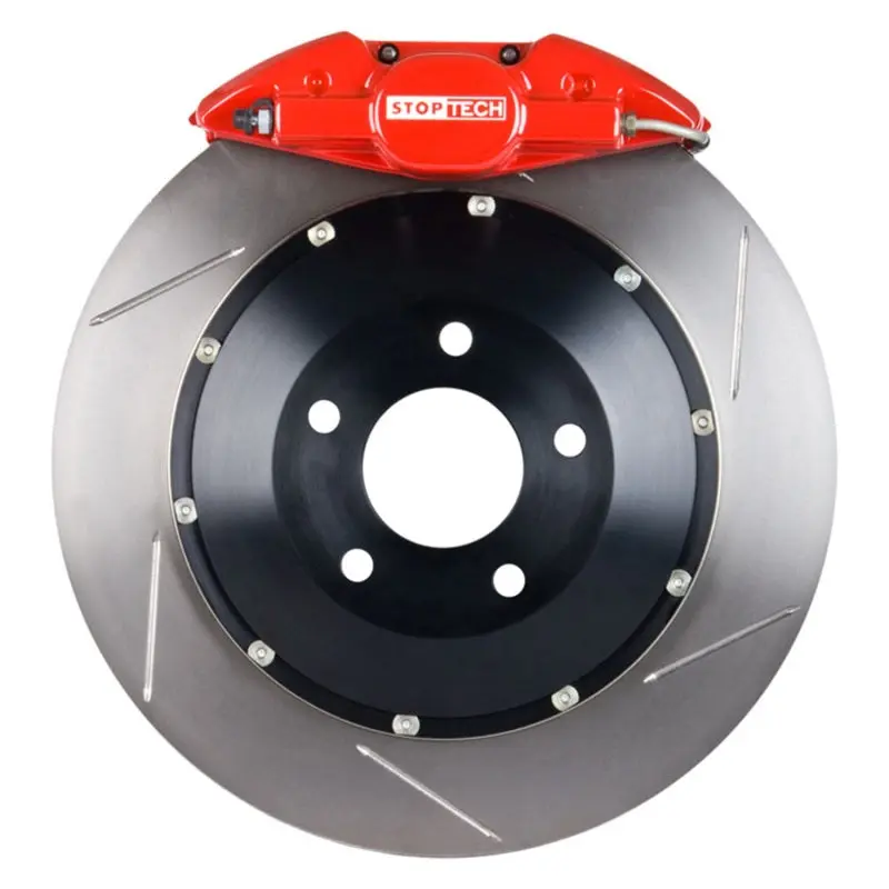 StopTech Subaru BRZ Rear BBK ST22 Red Calipers 345x28mm Slotted Rotors