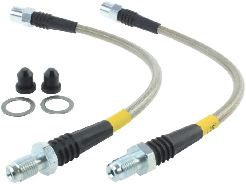 StopTech SS Rear Brake Lines 12-13 BMW 335i - Stainless Steel Performance Brake Kit