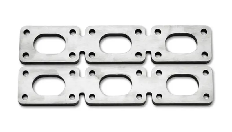 Vibrant Mild Steel Exhaust Manifold Flange Pair 1/2in Thick BMW E36/E46 Platform Motors