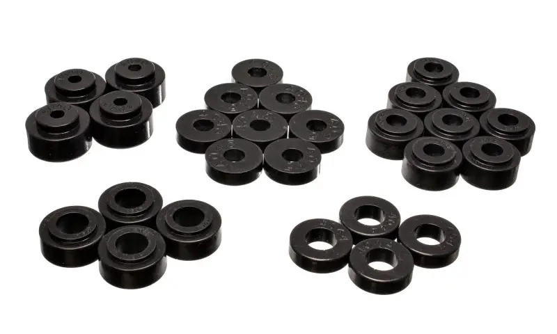 Energy Suspension GM Body Mount Set - Black - High Performance Polyurethane Bushings