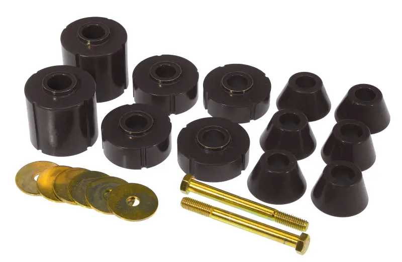 Prothane Black 12-Piece Body Mount Kit 73-80 GM Trucks