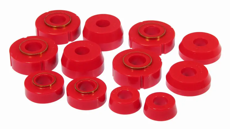 Prothane Red Body Mount Kit 66-79 Ford F100 F350 2WD