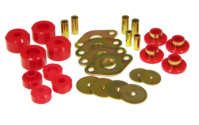 Prothane Red Body Mount Kit 95-00 Toyota Pickup 2WD 4WD