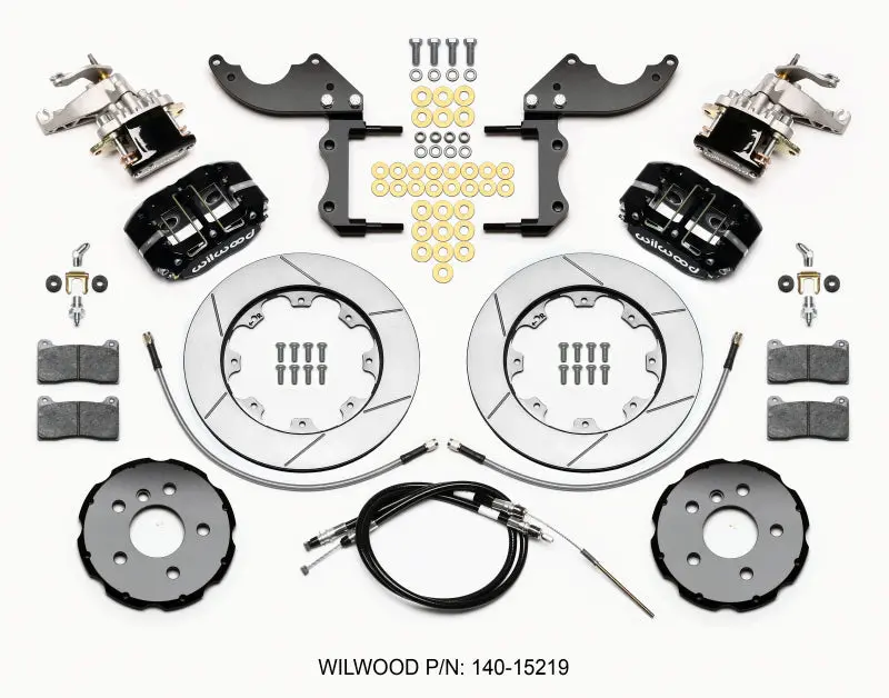 Wilwood Dynapro Radial4 MC4 Rear Brake Kit 2014-2015 Mini Cooper Lines and Cables