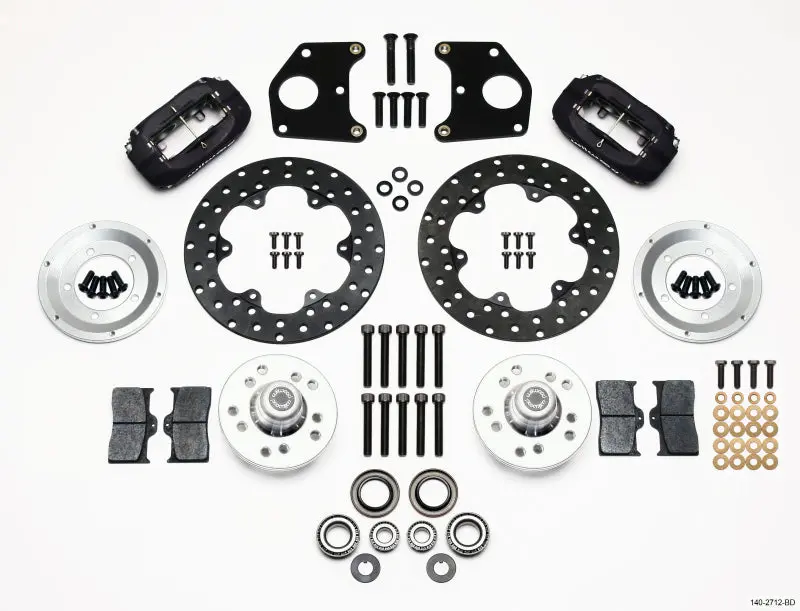 Wilwood Forged Dynalite Front Drag Kit Drilled Rotor CPD 62-72 B 62-72 E 9in Drum