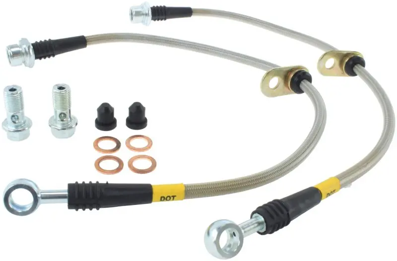 StopTech Stainless Steel Front Brake Line Kit 2008-2010 Toyota Land Cruiser - Heavy Duty