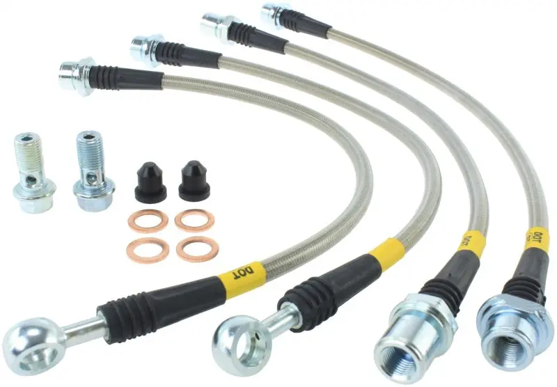 StopTech Toyota 08-10 Land Cruiser 07-11 Tundra Rear Stainless Steel Brake Line Kit
