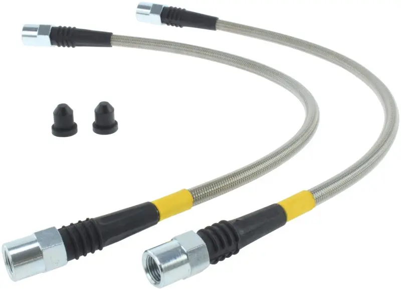 StopTech Stainless Steel Front Brake Lines 04-05 Porsche Carrera GT