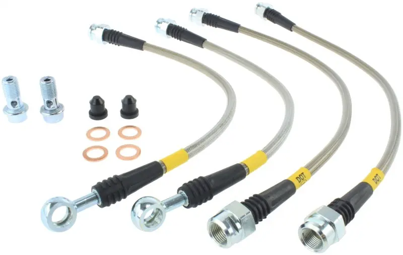 StopTech Stainless Steel Rear Brake Lines 07-08 Cadillac Escalade
