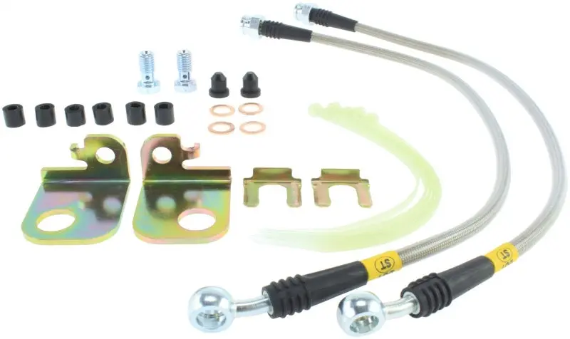 StopTech 00-02 Jaguar S Type Stainless Steel Front Brake Lines Performance Kit