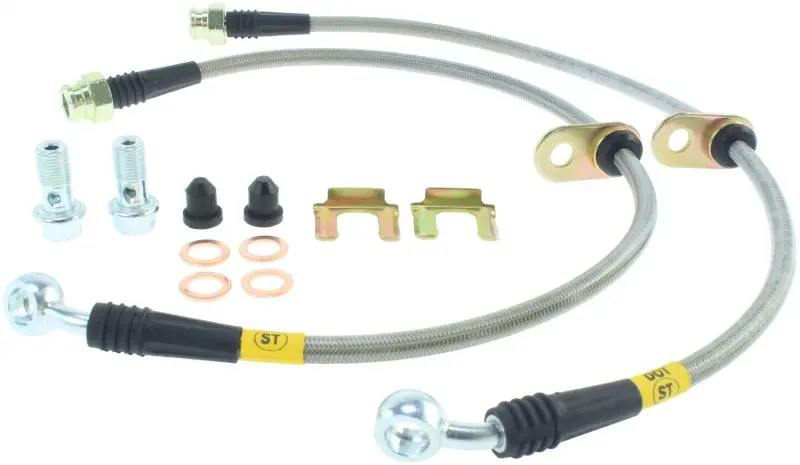 StopTech 04-07 STi & 06-07 WRX Stainless Steel Front Brake Lines High Performance Upgrade