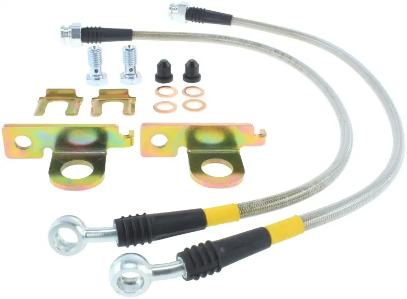 StopTech 04-08 Cadillac STS 05-08 14-15 Chevrolet Corvette Stainless Steel Rear Brake Lines