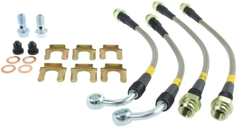StopTech 05-06 Subaru LGT Stainless Steel Rear Brake Lines 4 Line Kit