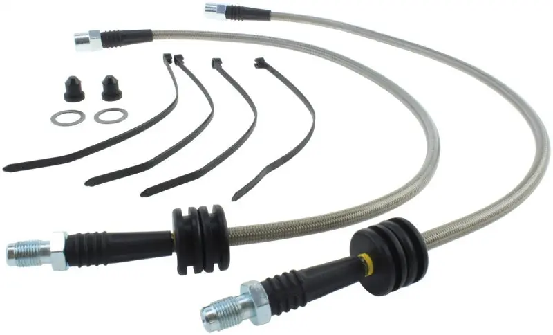 StopTech 07-08 BMW E90 E91 E92 E93 328 all 335 excl xi 07-10 E82 128i 135i Stainless Steel Front Brake Lines