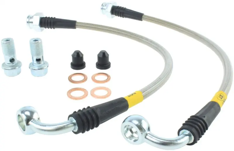 StopTech 07-08 Infiniti G35 Rear Stainless Steel Brake Lines High Performance