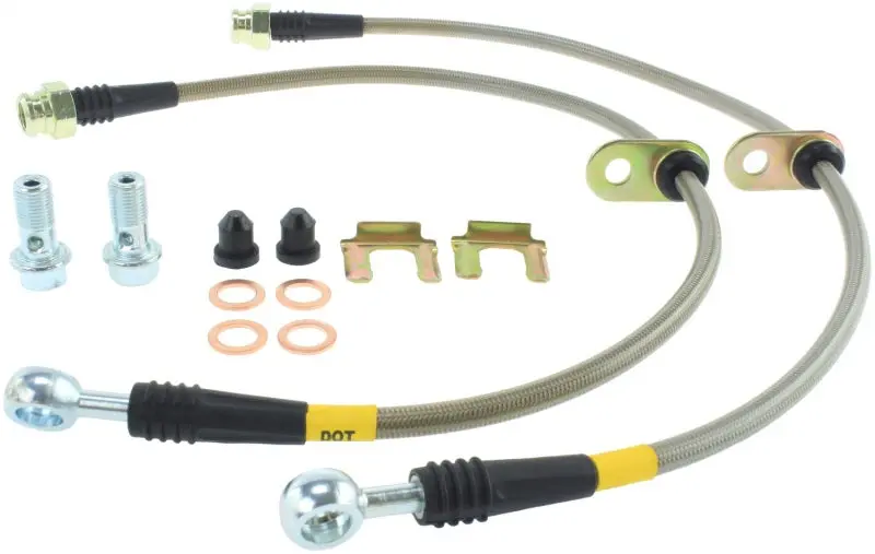 StopTech 08-09 Subaru STi 13 BRZ 13 FR-S Stainless Steel Rear Brake Lines