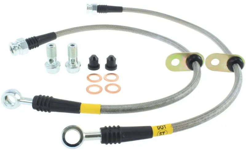 StopTech 08-10 EVO X AWD Stainless Steel Rear Brake Lines High Performance Replacement