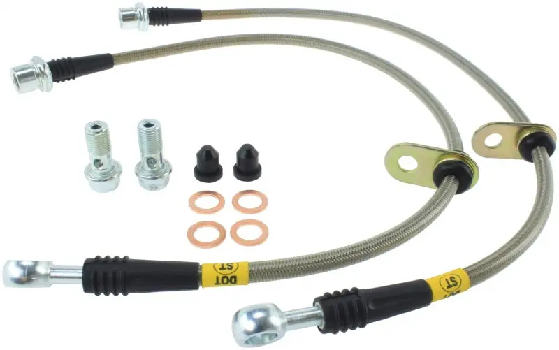 StopTech 94-99 Celica GT Rear Stainless Steel Brake Lines - High Performance Upgrade