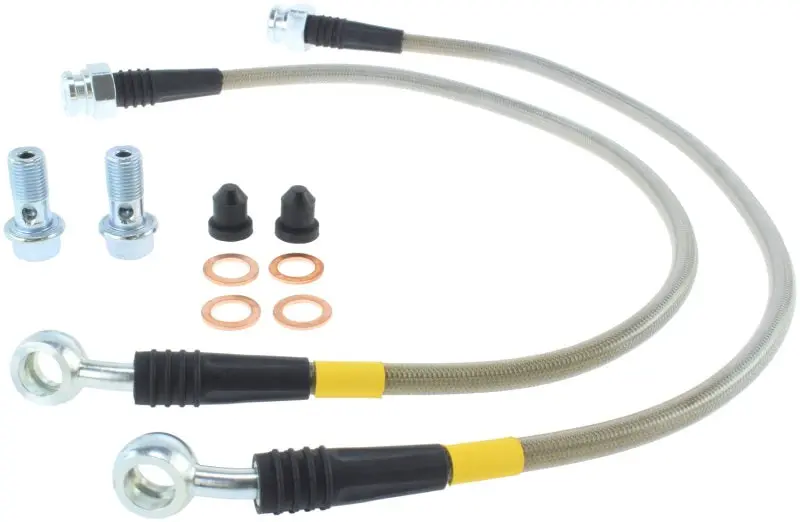 StopTech 97-04 Chevrolet Corvette Stainless Steel Rear Brake Line Kit Enhanced Braking Performance