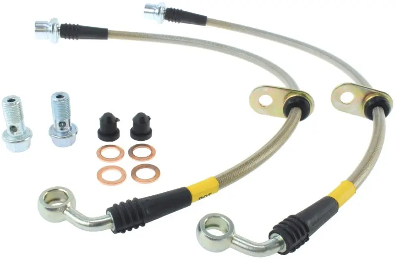 StopTech 98-07 Toyota Land Cruiser Stainless Steel Front Brake Lines Heavy Duty