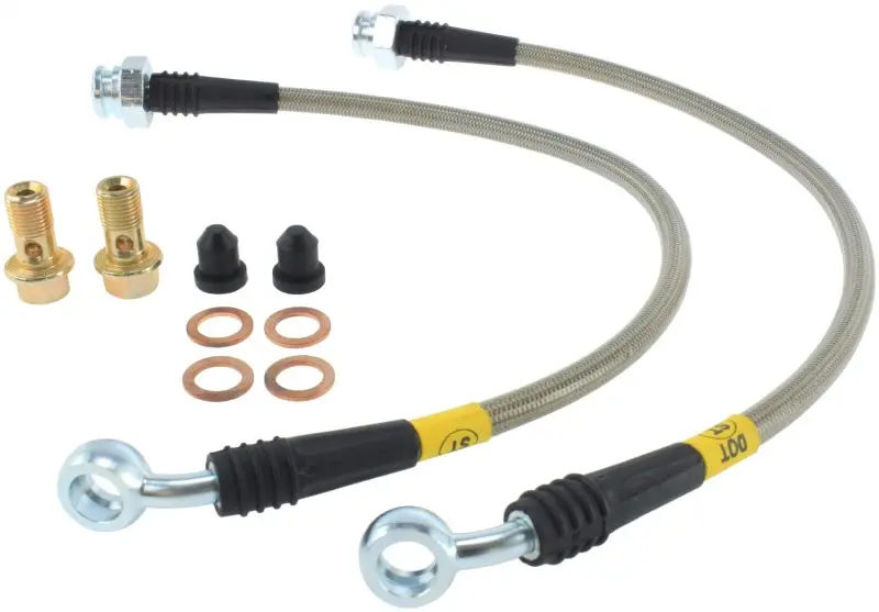 StopTech 09+ Nissan GT-R R35 Stainless Steel Rear Brake Lines High Performance