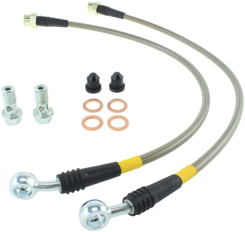 StopTech Stainless Steel Front Brake Line Kit 2004-2008 Cadillac STS/XLR/XLR-V/SLS & 2005-2008 Corvette