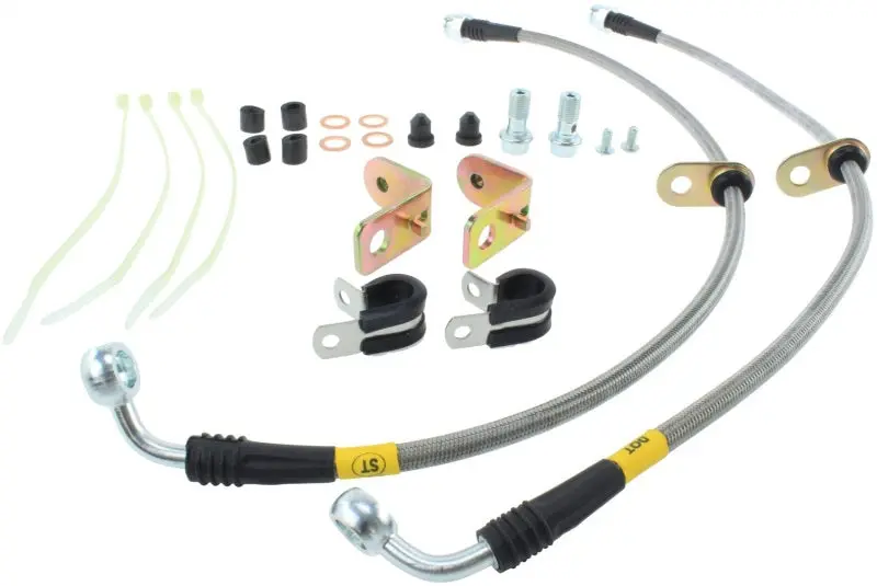 StopTech Stainless Steel Front Brake Lines 11-14 Ford Mustang GT 5.0L V8 Performance Braking