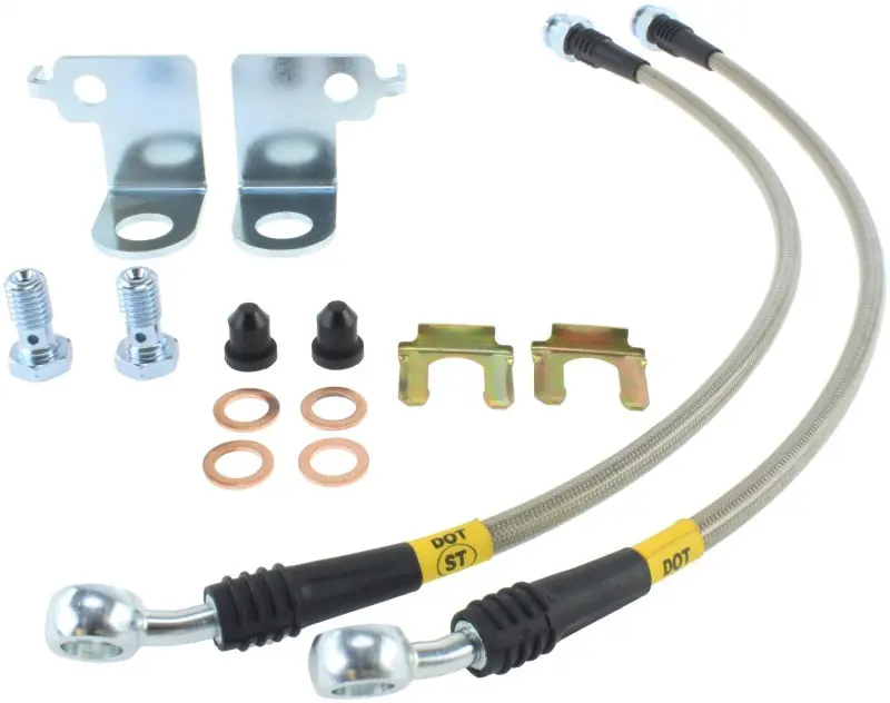 StopTech Stainless Steel Front Brake Lines 2015 Ford Mustang Base V6 GT 320mm 352mm Front Discs