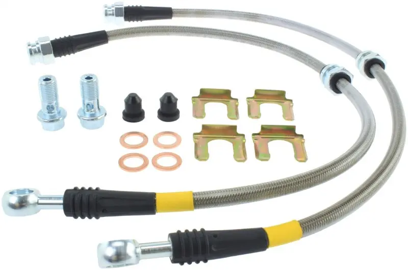 StopTech Stainless Steel Front Brake Lines 00-05 Mitsubishi Eclipse and 01-05 Dodge Stratus