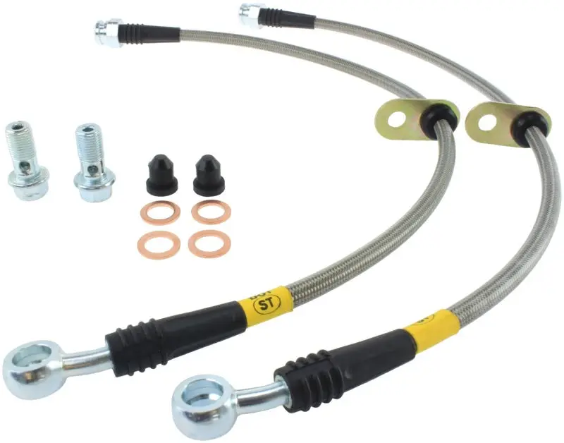 StopTech Stainless Steel Front Brake Lines 04-08 Acura TSX and 03-07 Honda Accord