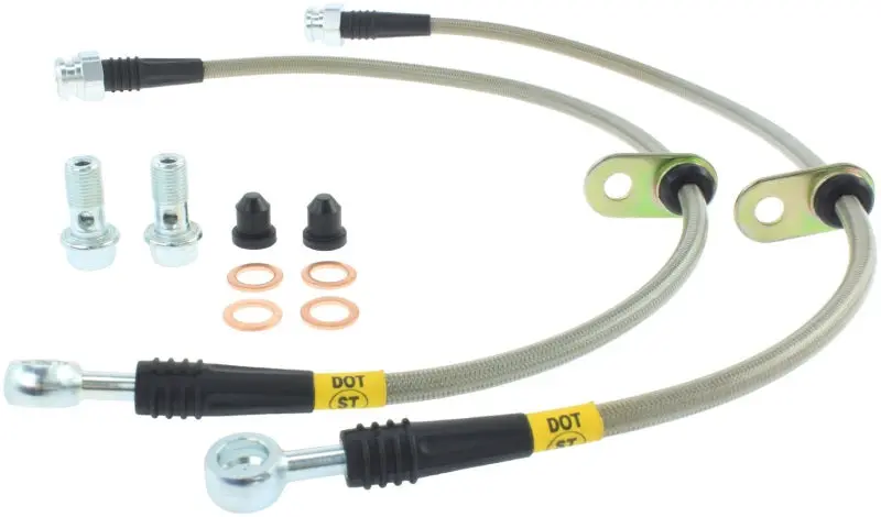 StopTech Stainless Steel Front Brake Lines 09 Acura TSX 08 Honda EX/EX-L 09 Accord Coupe & Sedan
