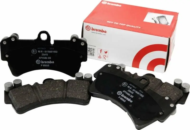 Brembo 00-06 Audi TT Front Brake Pads Premium NAO Ceramic OE Equivalent Brembo OE