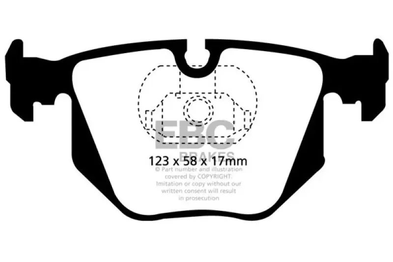 EBC 01-07 BMW M3 3.2 E46 Ultimax2 Rear Brake Pads High Performance