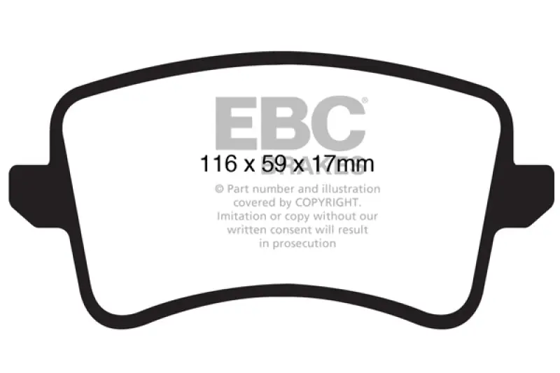EBC 09-11 Audi A4 2.0 Turbo Ultimax2 Rear Brake Pads High Performance