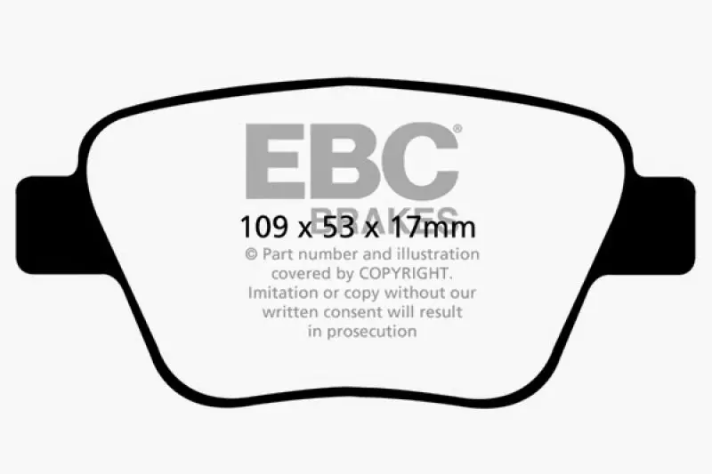 EBC 10-13 Audi A3 2.0 Turbo Bosch Rear Caliper Ultimax2 Rear Brake Pads - Premium Fit