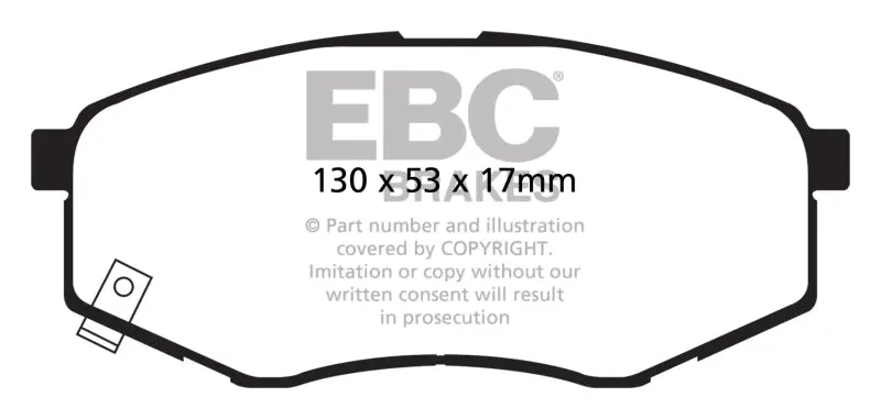 EBC 10-15 Hyundai Tucson 2.0 FWD Ultimax2 Front Brake Pads - Quiet & Durable