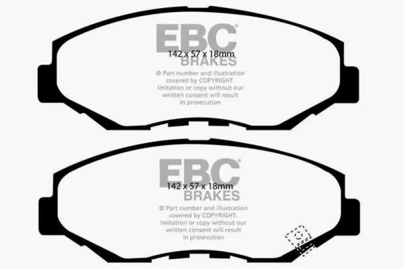 EBC 13-15 Acura ILX 1.5 Hybrid Ultimax2 Front Brake Pads Reliable