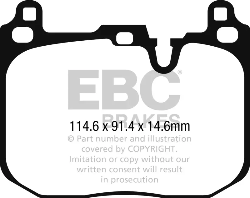 EBC 2014+ Mini Cooper JCW Ultimax2 Front Brake Pads - High Performance