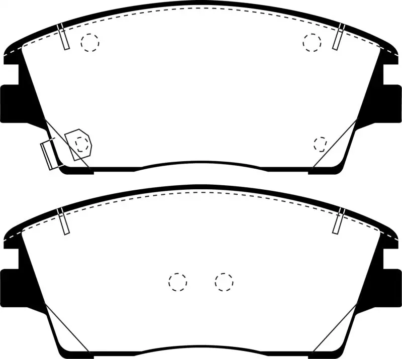 EBC 2016+ Hyundai Tucson Ultimax2 Front Brake Pads - High Performance Braking