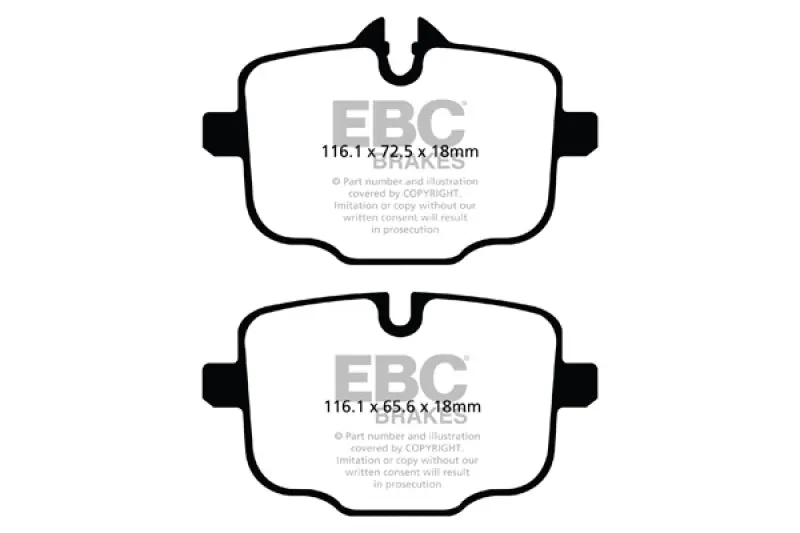 EBC 2021 BMW M3 M4 G80 G82 G83 3.0TT Redstuff Rear Brake Pads Cast Iron Rotors