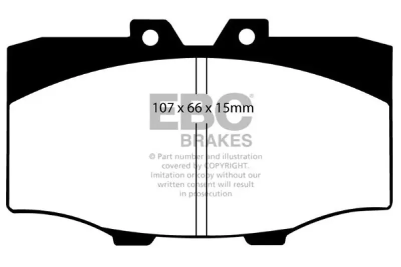 EBC 84-88 Toyota 4 Runner 2.4 Ultimax2 Front Brake Pads - Durable & Reliable