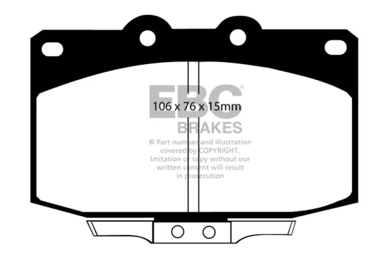 EBC 86-89 Mazda RX7 2.4 1.3 Rotary Vented Rear Rotors Ultimax2 Front Brake Pads - High Performance