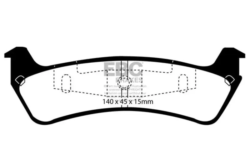 EBC 95-01 Ford Explorer 4.0 2WD Ultimax2 Rear Brake Pads Superior Stopping Power