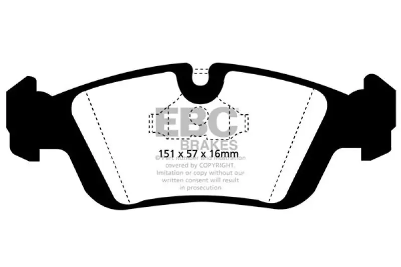 EBC 96-98 BMW Z3 1.9 Ultimax2 Front Brake Pads High Quality