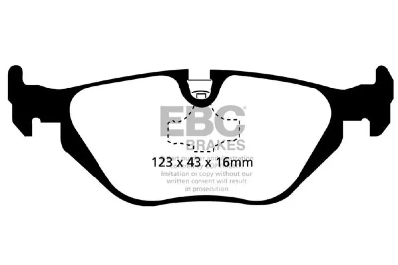 EBC 96-98 BMW Z3 1.9 Ultimax2 Rear Brake Pads Roadster Performance