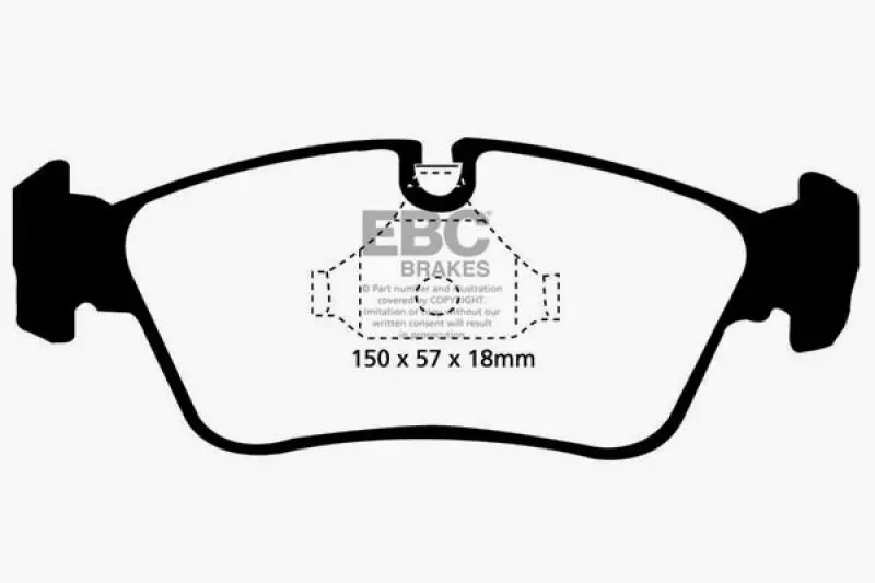 EBC 99-02 BMW Z3 2.5 Ultimax2 Front Brake Pads - High Performance Brake Pads