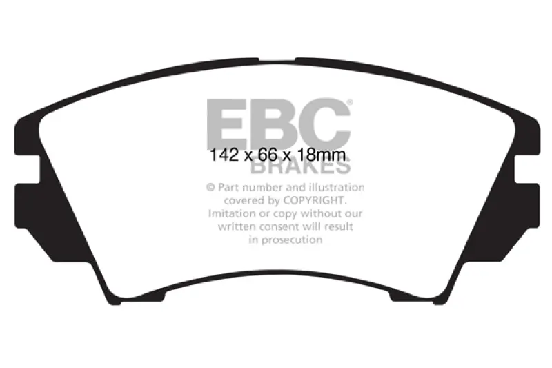 EBC 10+ Buick Allure Canada 3.0 Ultimax2 Front Brake Pads OEM Replacement