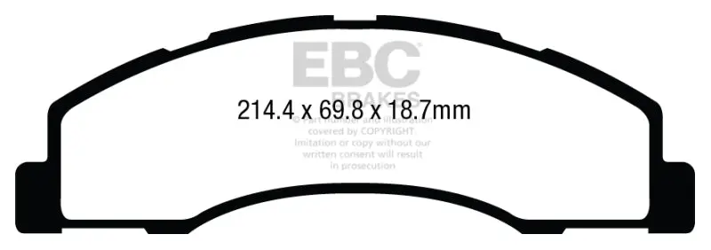EBC 08+ Ford Econoline E150 4.6 Ultimax2 Front Brake Pads Heavy Duty